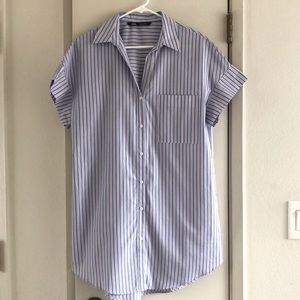 Zara Striped T shirt Dress